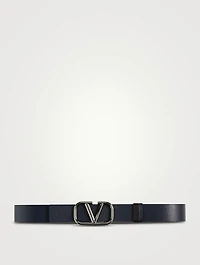 VLOGO Leather Reversible Belt