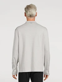 Cotton And Silk Polo Shirt