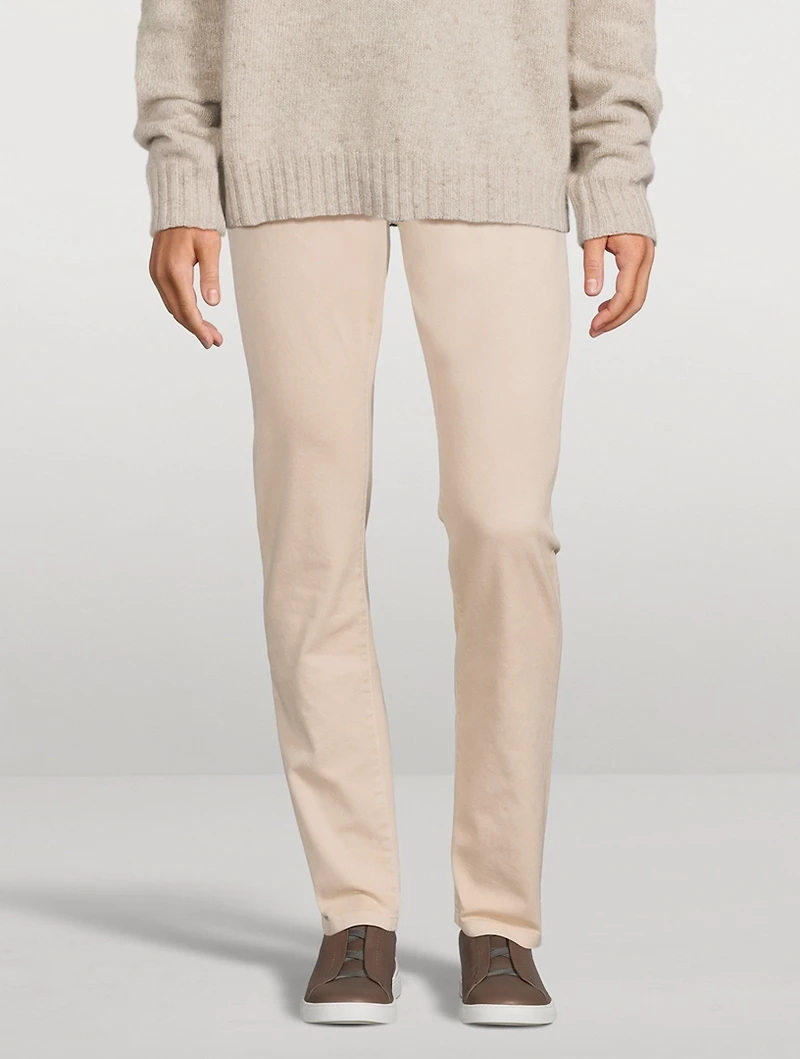 Stretch Cotton Pants