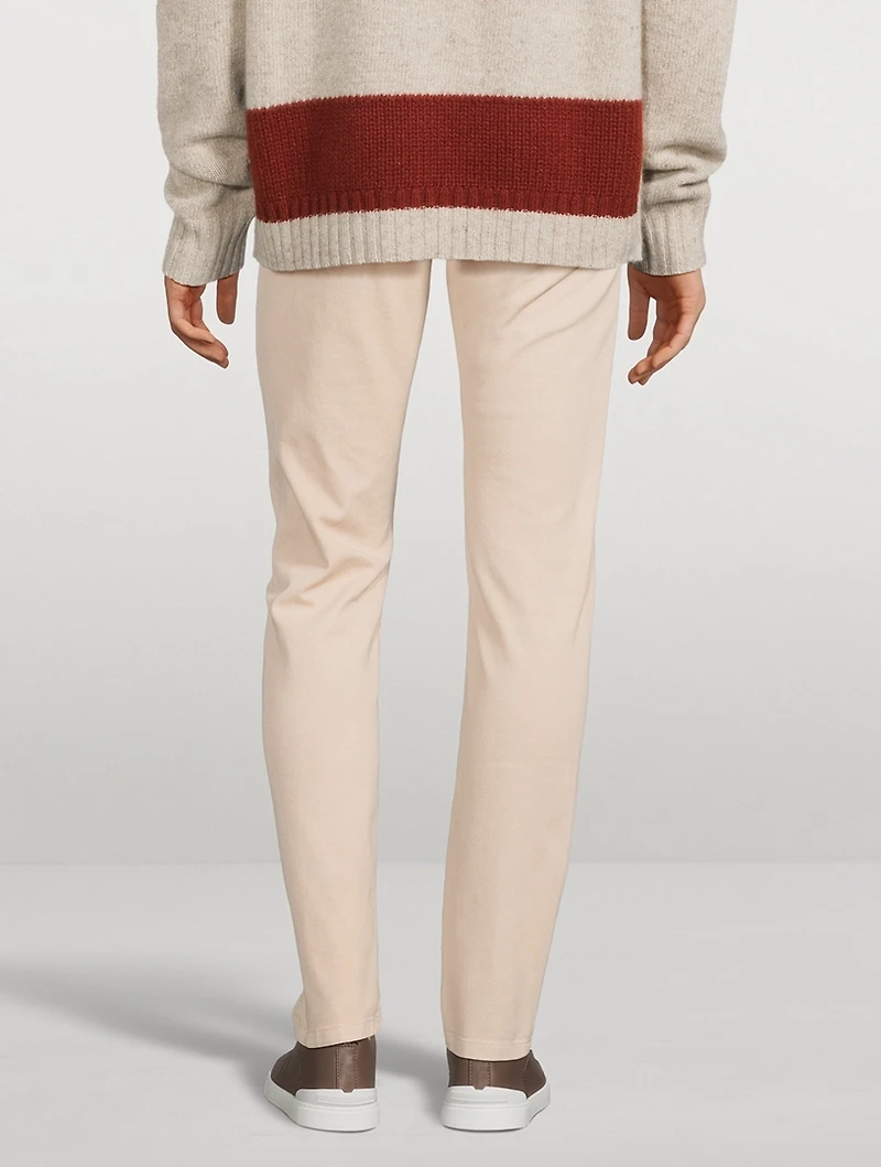 Stretch Cotton Pants