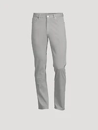 Stretch Cotton Slim-Fit Pants