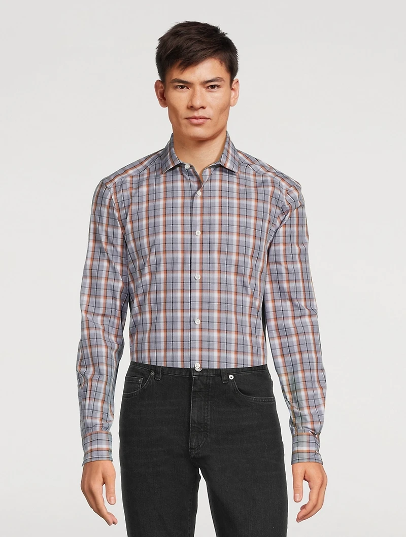 Check Twill Sport Shirt