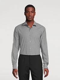Cotton Twill Shirt Check Print