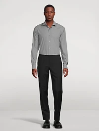 Cotton Twill Shirt Check Print