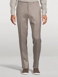 Wool Slim-Fit Pants