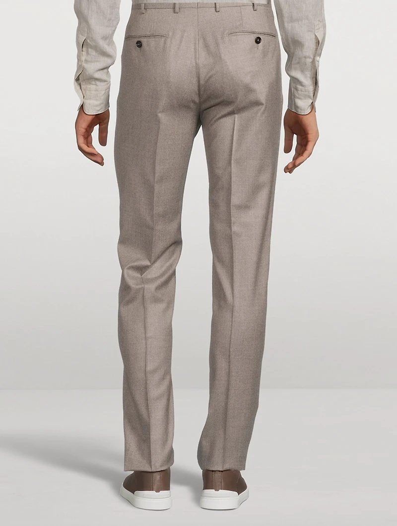 Wool Slim-Fit Pants