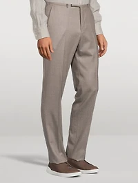 Wool Slim-Fit Pants