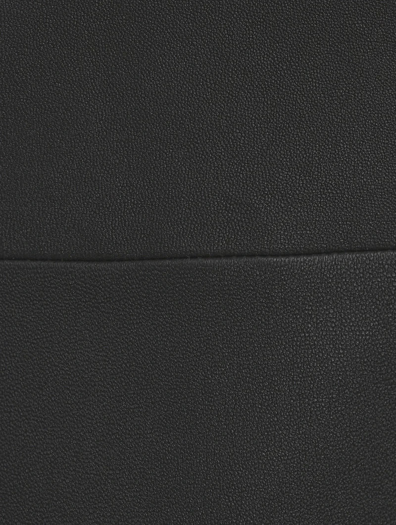 Simoas Leather Midi Skirt