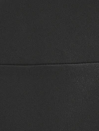Simoas Leather Midi Skirt