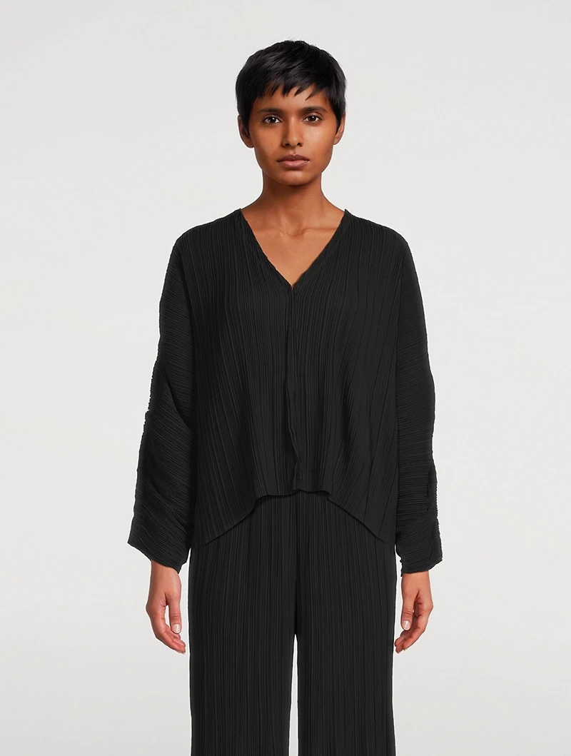 Devone Plissé Blouse