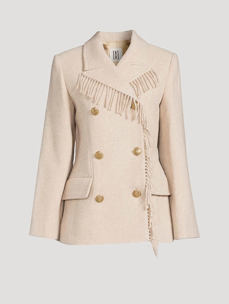 Iggy Fringe-Trimmed Blazer