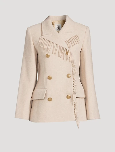 Iggy Fringe-Trimmed Blazer