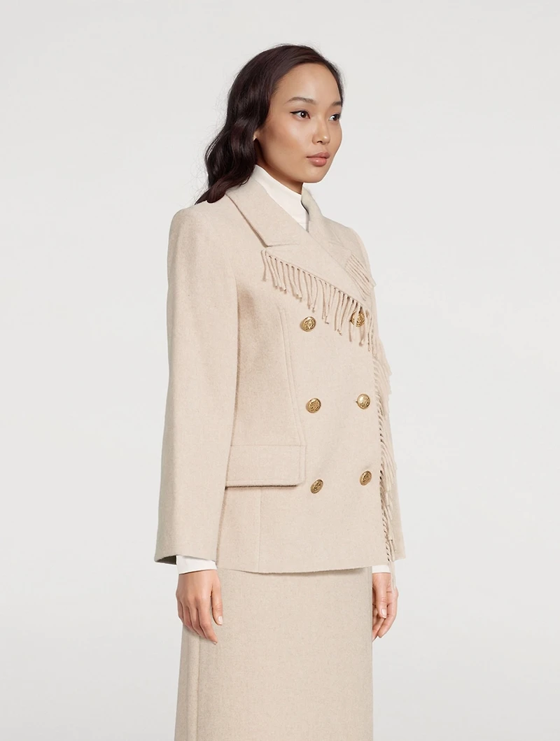Iggy Fringe-Trimmed Blazer
