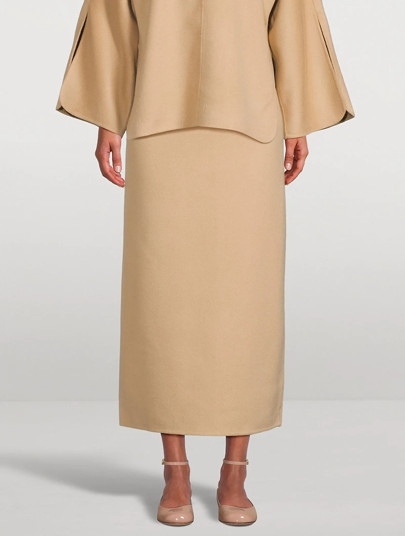Palomie Wool Midi Skirt
