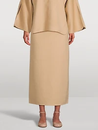 Palomie Wool Midi Skirt
