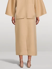 Palomie Wool Midi Skirt
