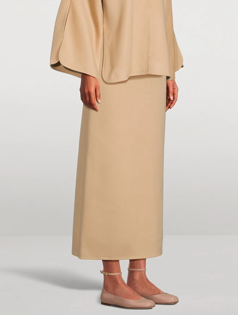 Palomie Wool Midi Skirt