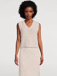 Kelsey Bouclé Sweater Vest