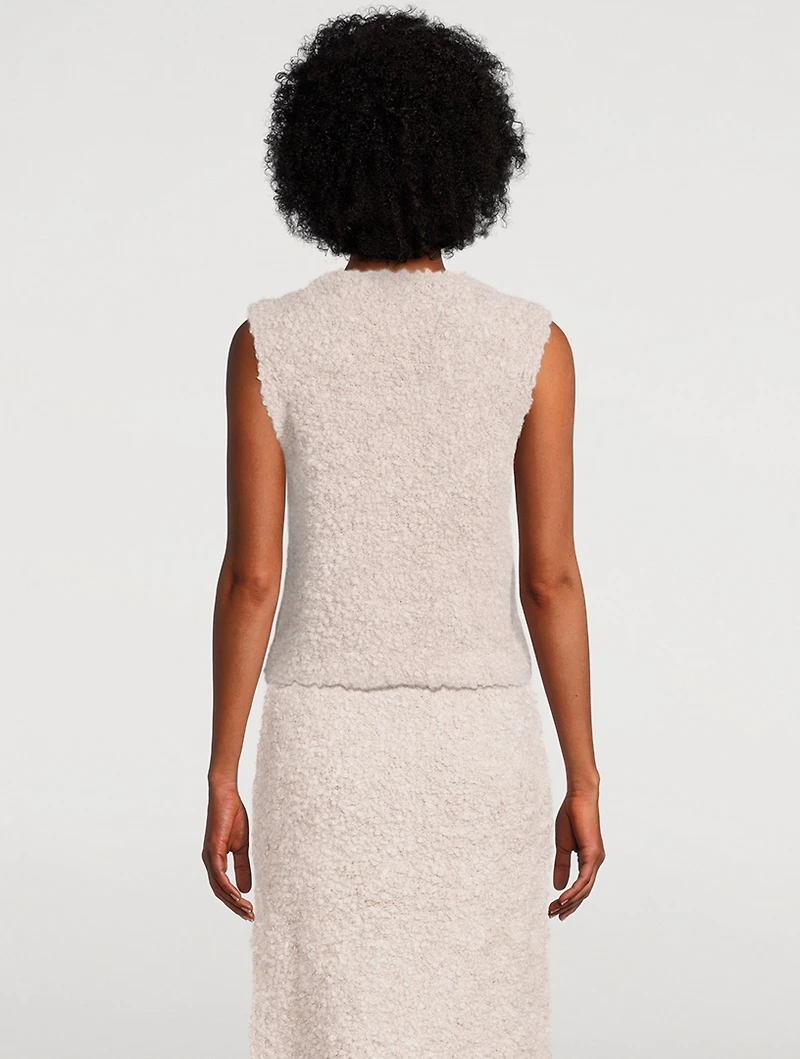 Kelsey Bouclé Sweater Vest