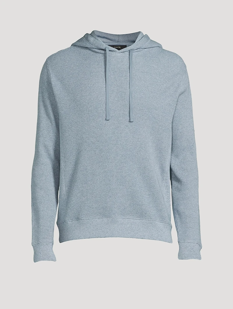 Mouliné Pima Cotton Thermal Hoodie
