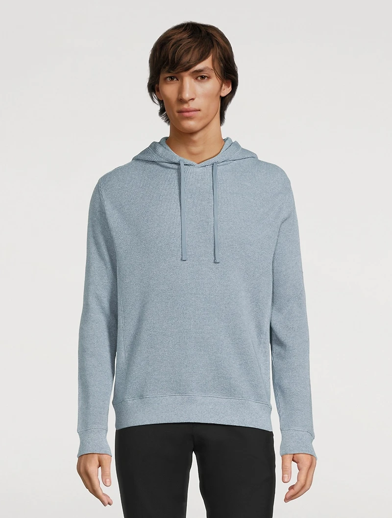 Mouliné Pima Cotton Thermal Hoodie