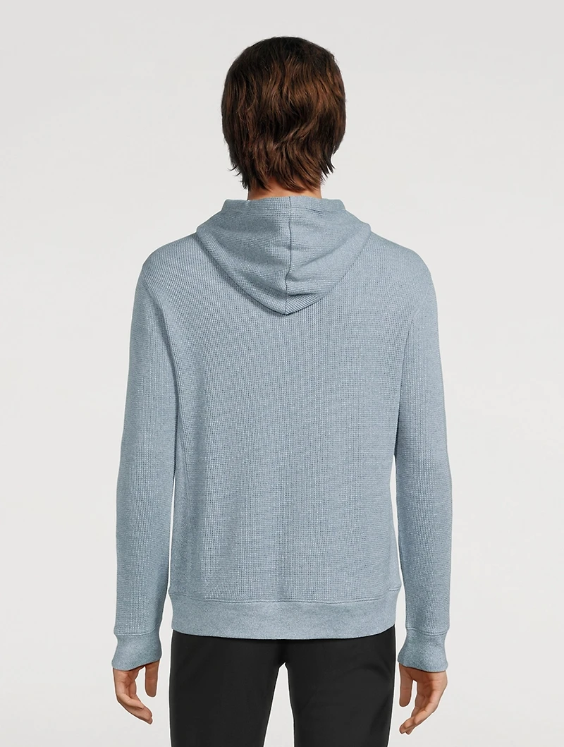 Mouliné Pima Cotton Thermal Hoodie