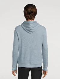 Mouliné Pima Cotton Thermal Hoodie