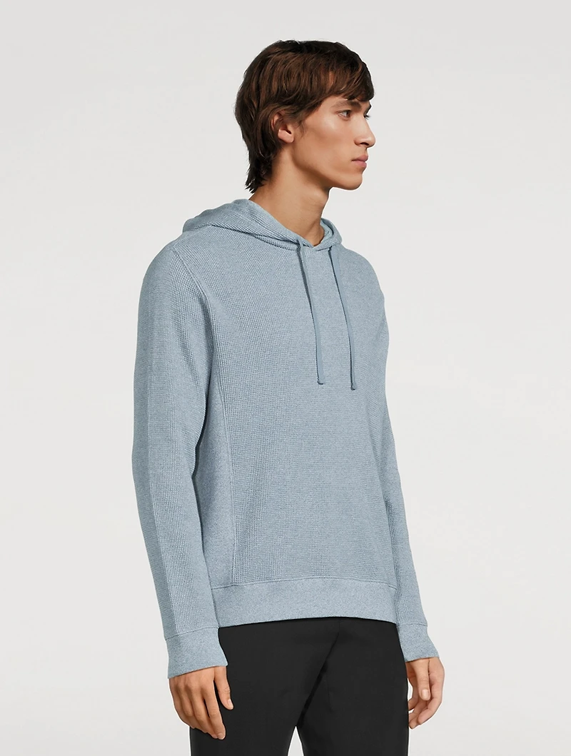 Mouliné Pima Cotton Thermal Hoodie