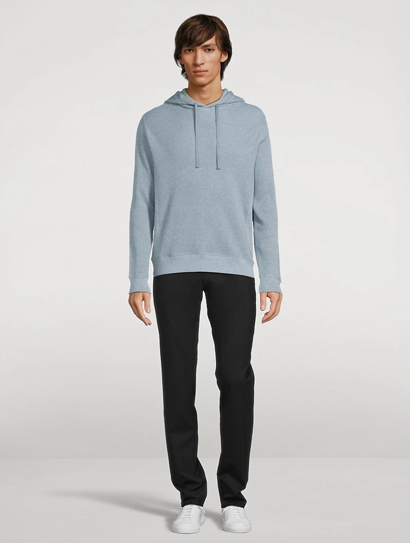 Mouliné Pima Cotton Thermal Hoodie