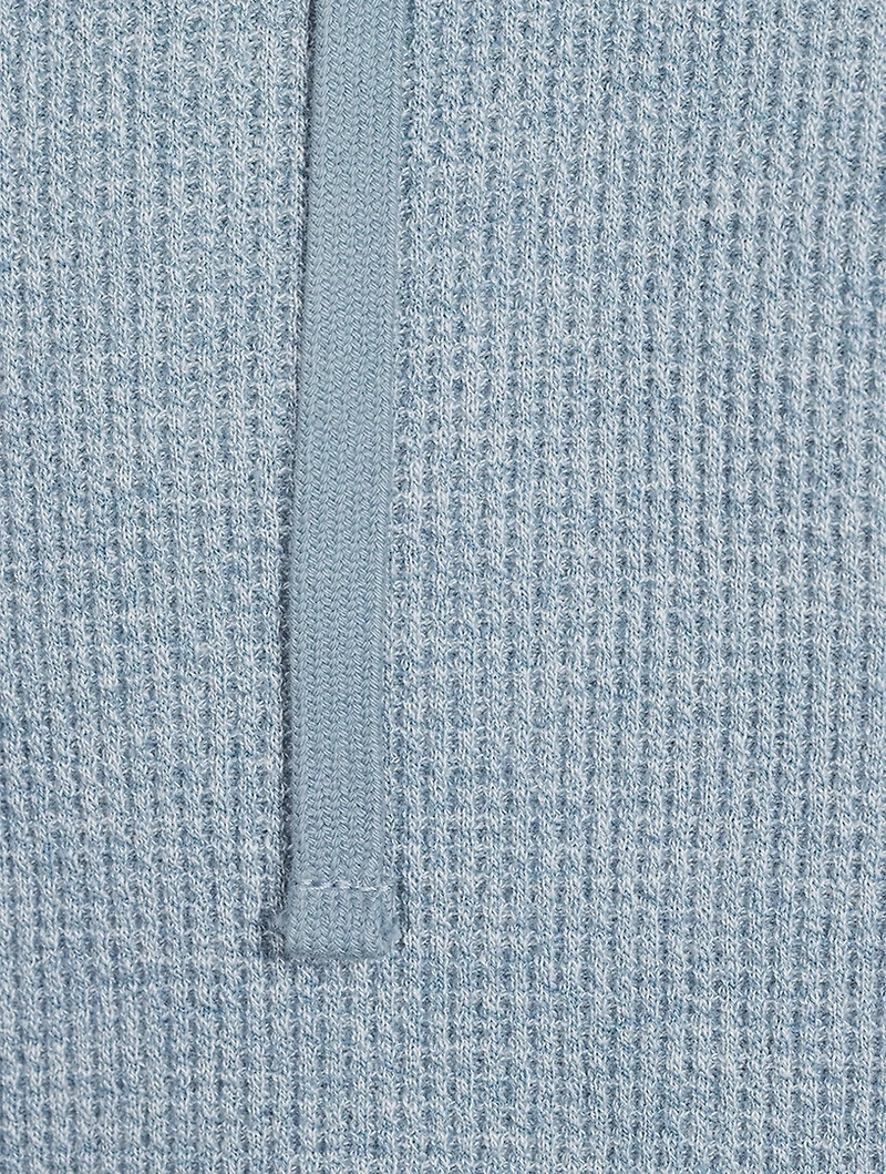 Mouliné Pima Cotton Thermal Hoodie
