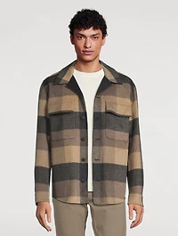 Splittable Wool-Blend Shirt Jacket