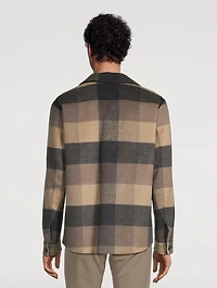 Splittable Wool-Blend Shirt Jacket
