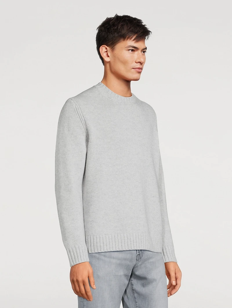 Wool And Cashmere Crewneck Sweater