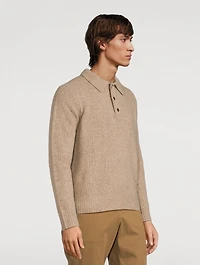 Cashmere Donegal Polo Sweater