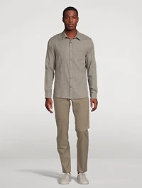 Double-Face Cotton Long-Sleeve Shirt