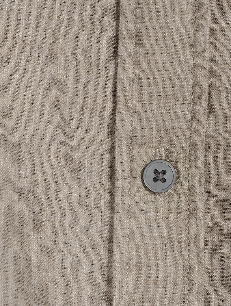 Double-Face Cotton Long-Sleeve Shirt