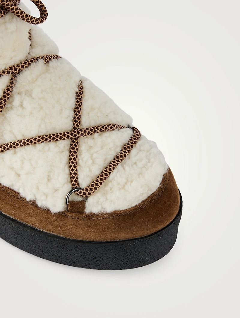 Eloise Suede And Shearling Lined Boots