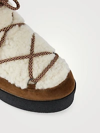 Eloise Suede And Shearling Lined Boots