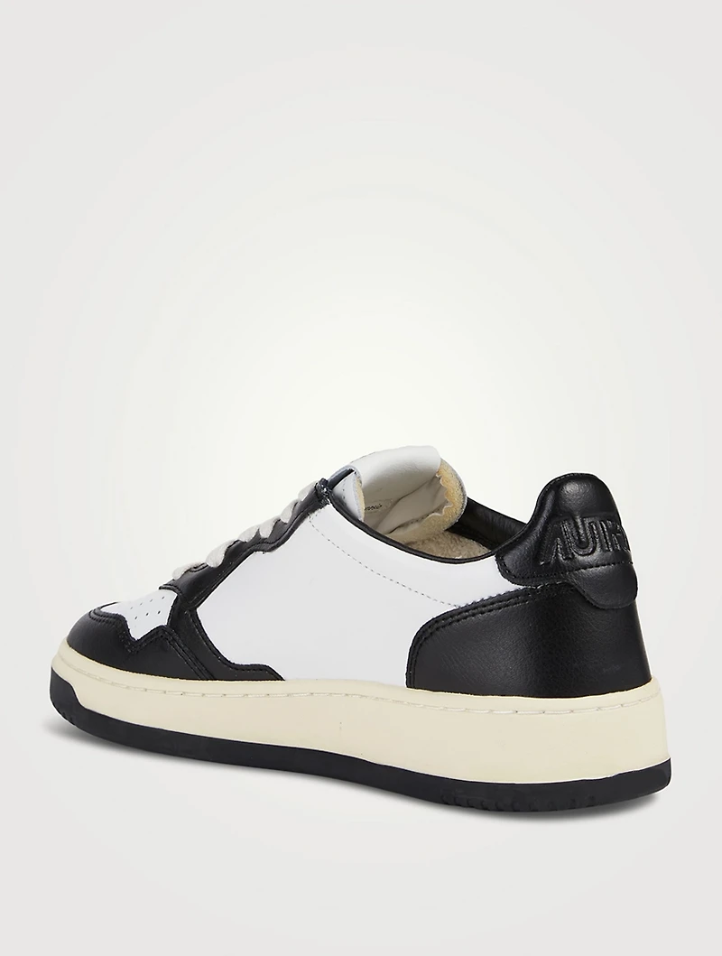 Medalist Leather Two-Tone Sneakers