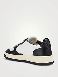 Medalist Leather Two-Tone Sneakers