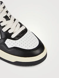 Medalist Leather Two-Tone Sneakers