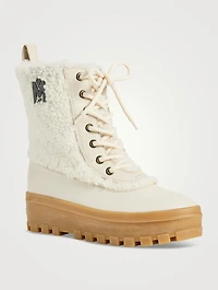 Hero Shearling-Lined Combat Boots