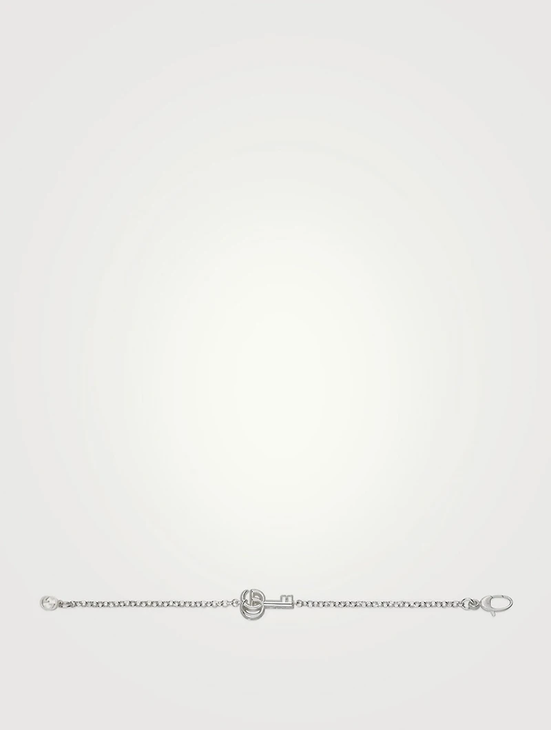 GG Marmont Silver Key Charm Bracelet