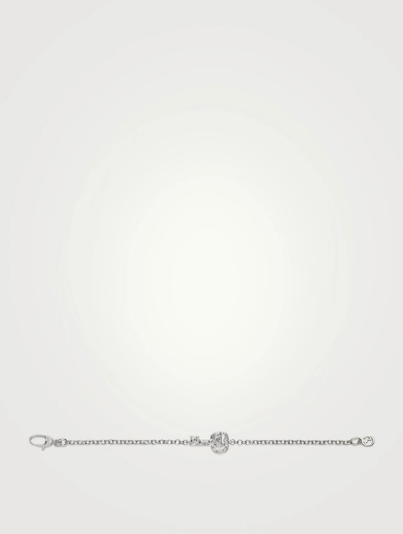 GG Marmont Silver Key Charm Bracelet