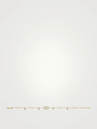 Interlocking G 18K Gold Diamond Bracelet