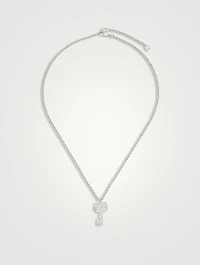GG Marmont Silver Key Charm Necklace