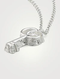 GG Marmont Silver Key Charm Necklace