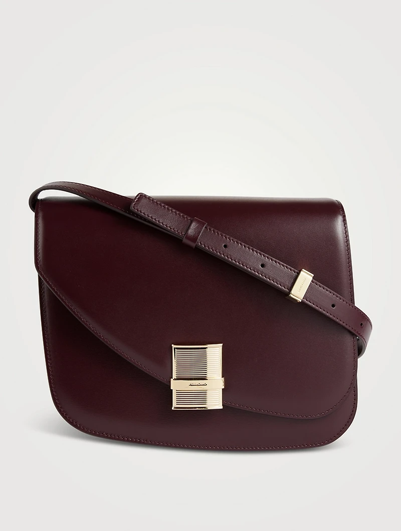 Medium Fiamma Leather Crossbody Bag