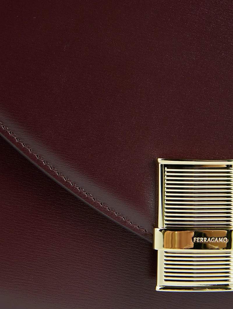 Medium Fiamma Leather Crossbody Bag