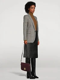 Medium Fiamma Leather Crossbody Bag